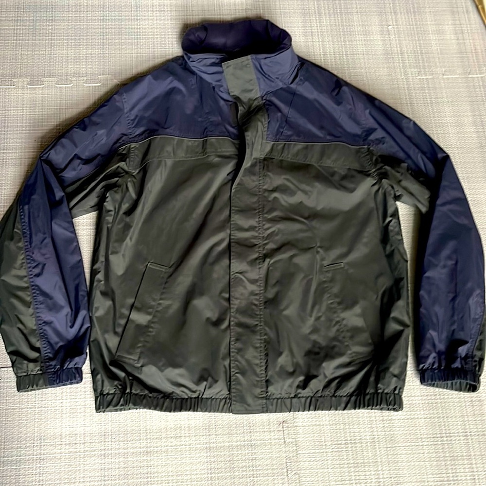 LL Bean water resistant jacket with fold away hood